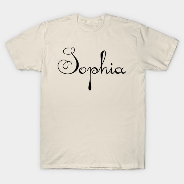 Pick your name. Sophia T-Shirt by CatCoconut-Art